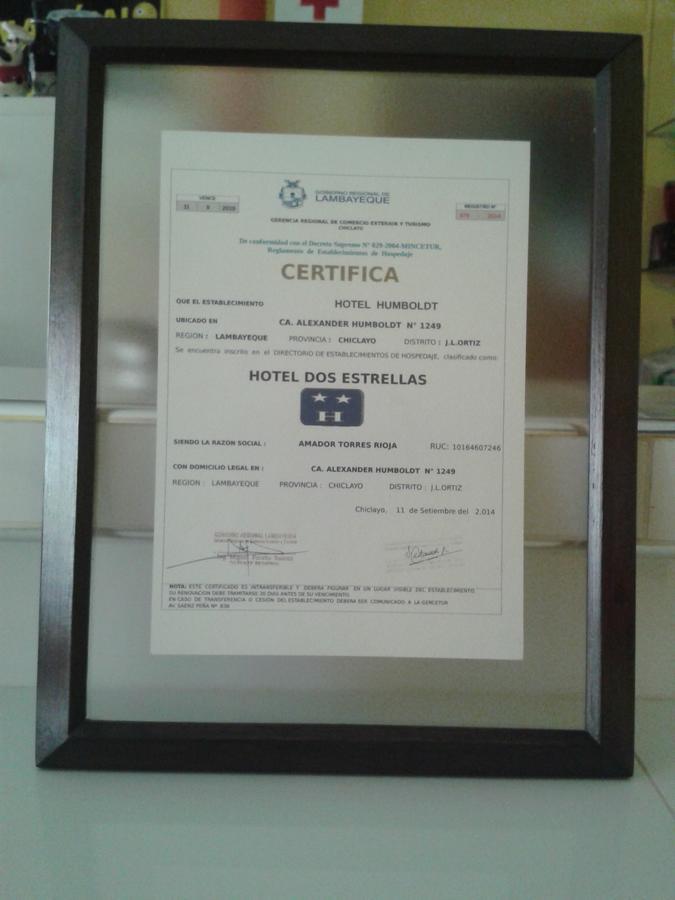 Hotel Humboldt Chiclayo Exteriér fotografie